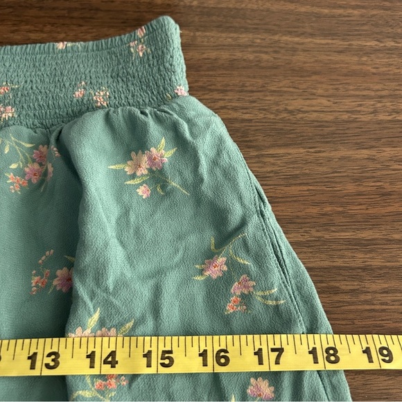 ❤️ American Eagle Outfitters Green Floral High Waist Shorts M - Picture 8 of 10